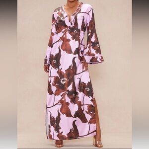 Floral Pink Maxi Dress